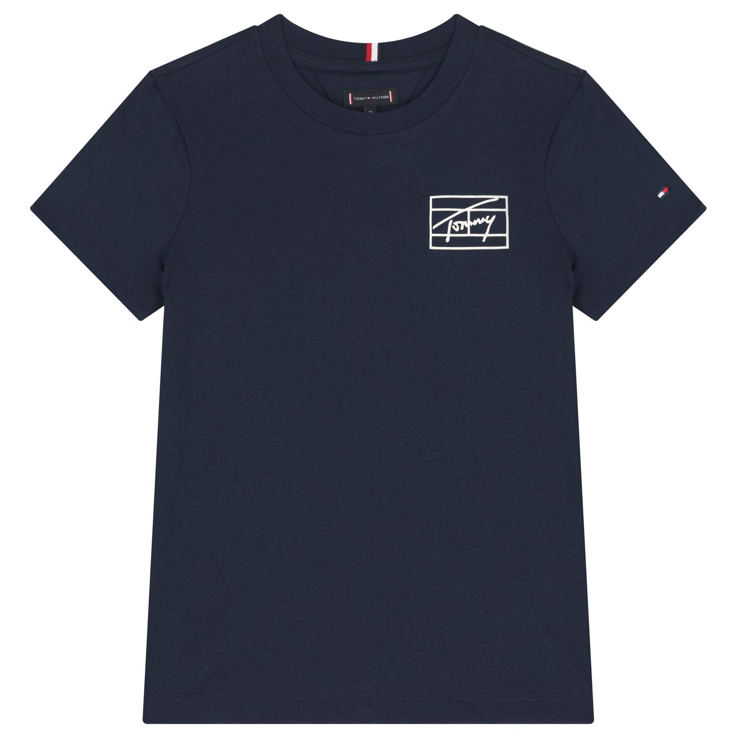 Boys Navy Blue Logo T-Shirt, 1, hi-res