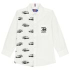 Boys White Logo Shirt, 1, hi-res