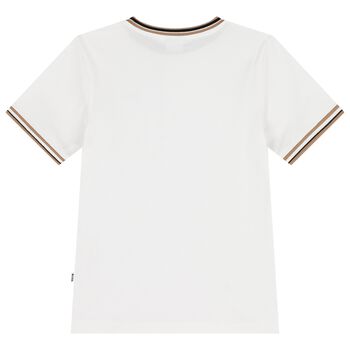 Boys White Logo T-Shirt