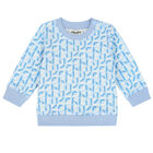 Younger Boys Blue Logo Sweatshirt, 1, hi-res