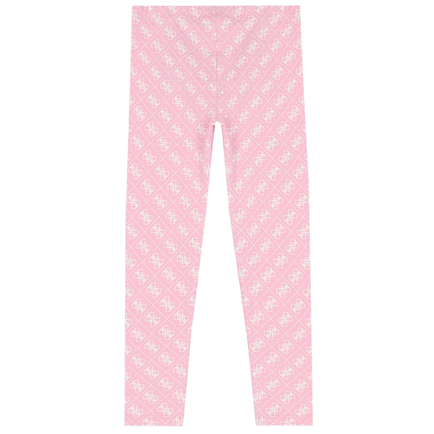 Girls Pink Logo Leggings, 2, hi-res