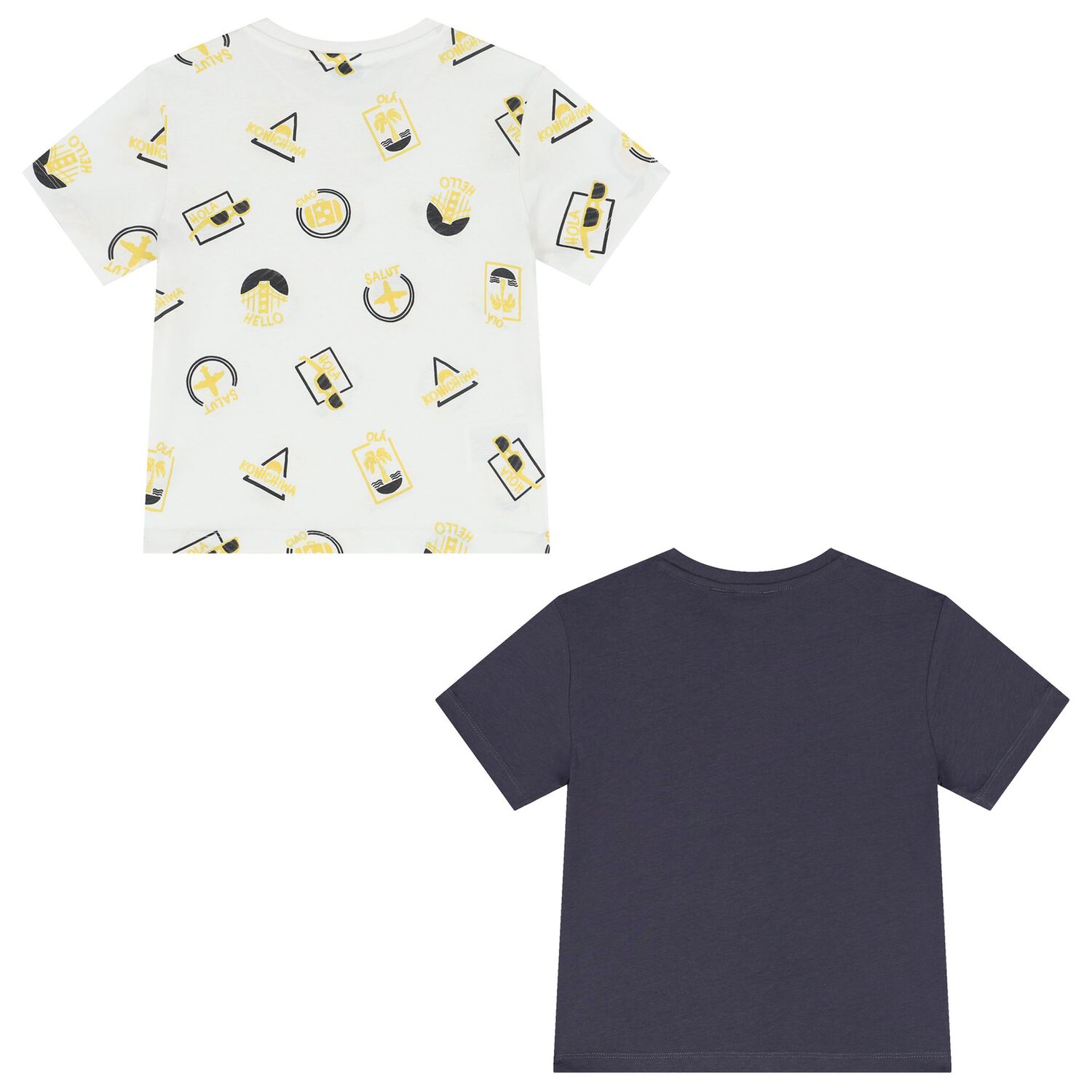 Boys Grey & White T-Shirts ( 2-Pack ), 2, hi-res