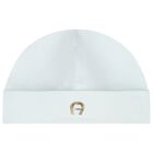 Baby Boys Blue Logo Hat, 2, hi-res