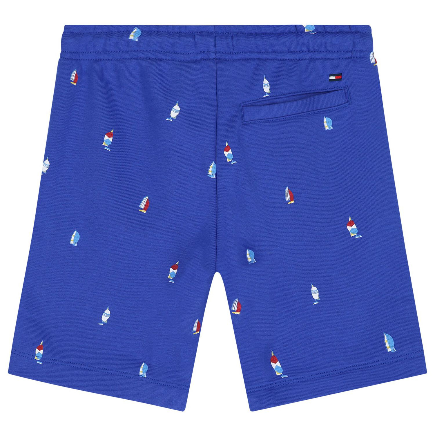 Boys White & Blue Logo Shorts Set, 2, hi-res