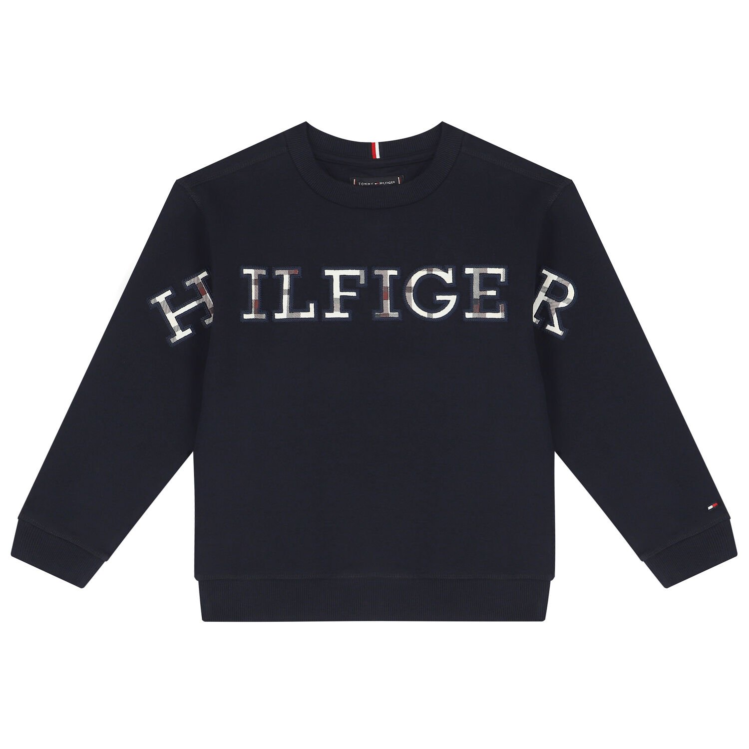 Boys Navy Blue Logo Sweatshirt, 1, hi-res