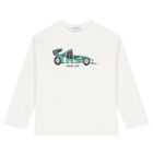 Boys White & Green Racing Car T-Shirt ( 2pack ), 1, hi-res