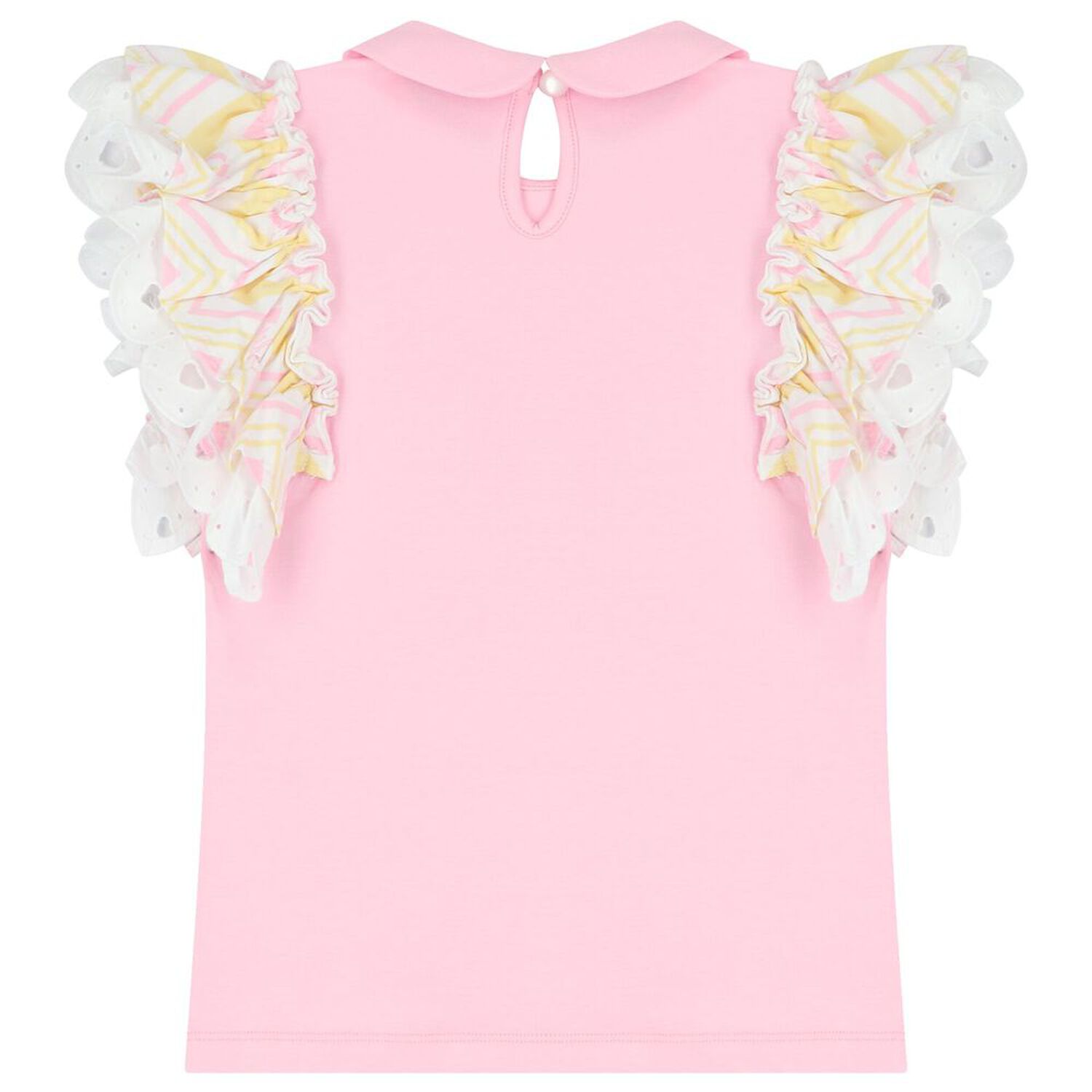 Girls Pink & White Heart Skirt Set, 1, hi-res