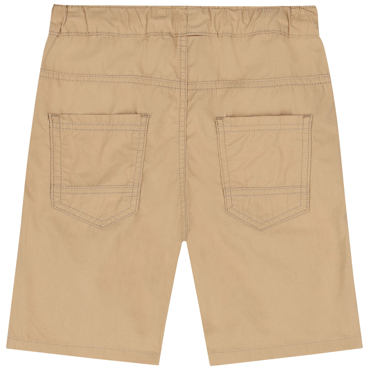 Boys Beige Logo Chino Shorts, 3, hi-res image number null