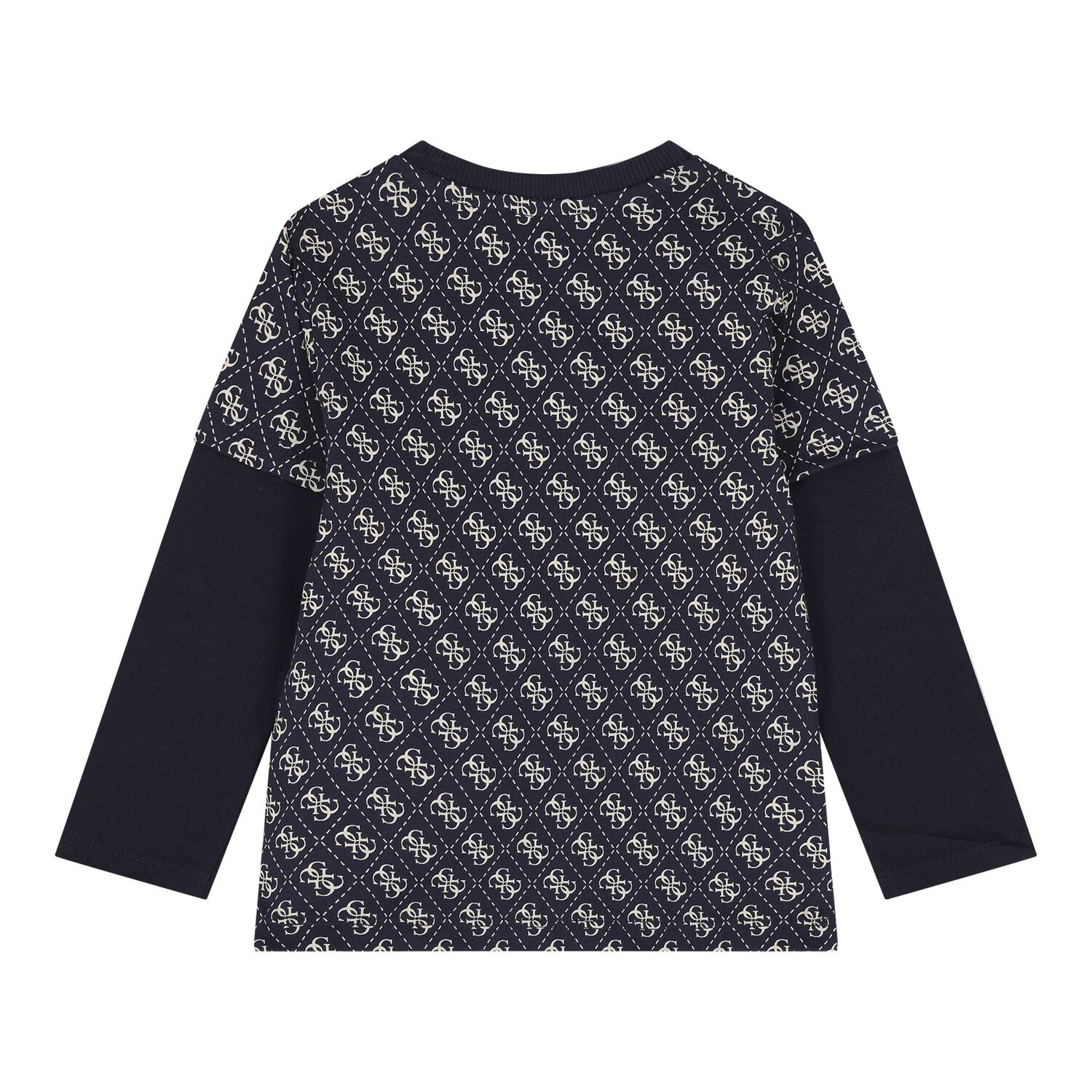 Baby Boys Navy Blue Logo Trouser Set, 2, hi-res