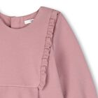Younger Girls Pink Ruffled Dress, 1, hi-res