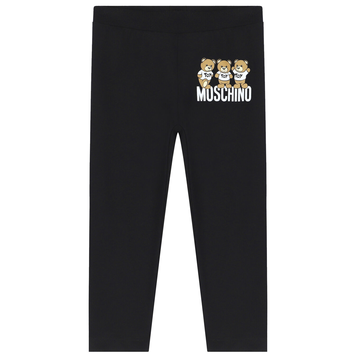 Black Teddy Bear Logo Trousers, 1, hi-res image number null