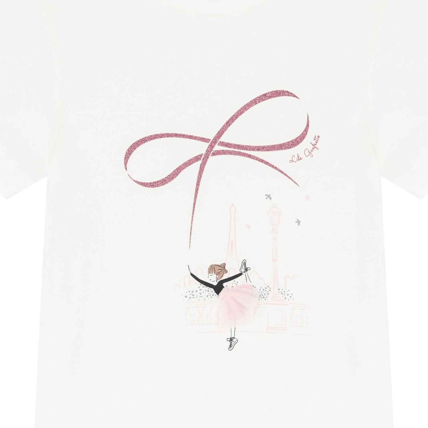Girls Ivory Logo T-Shirt, 1, hi-res image number null