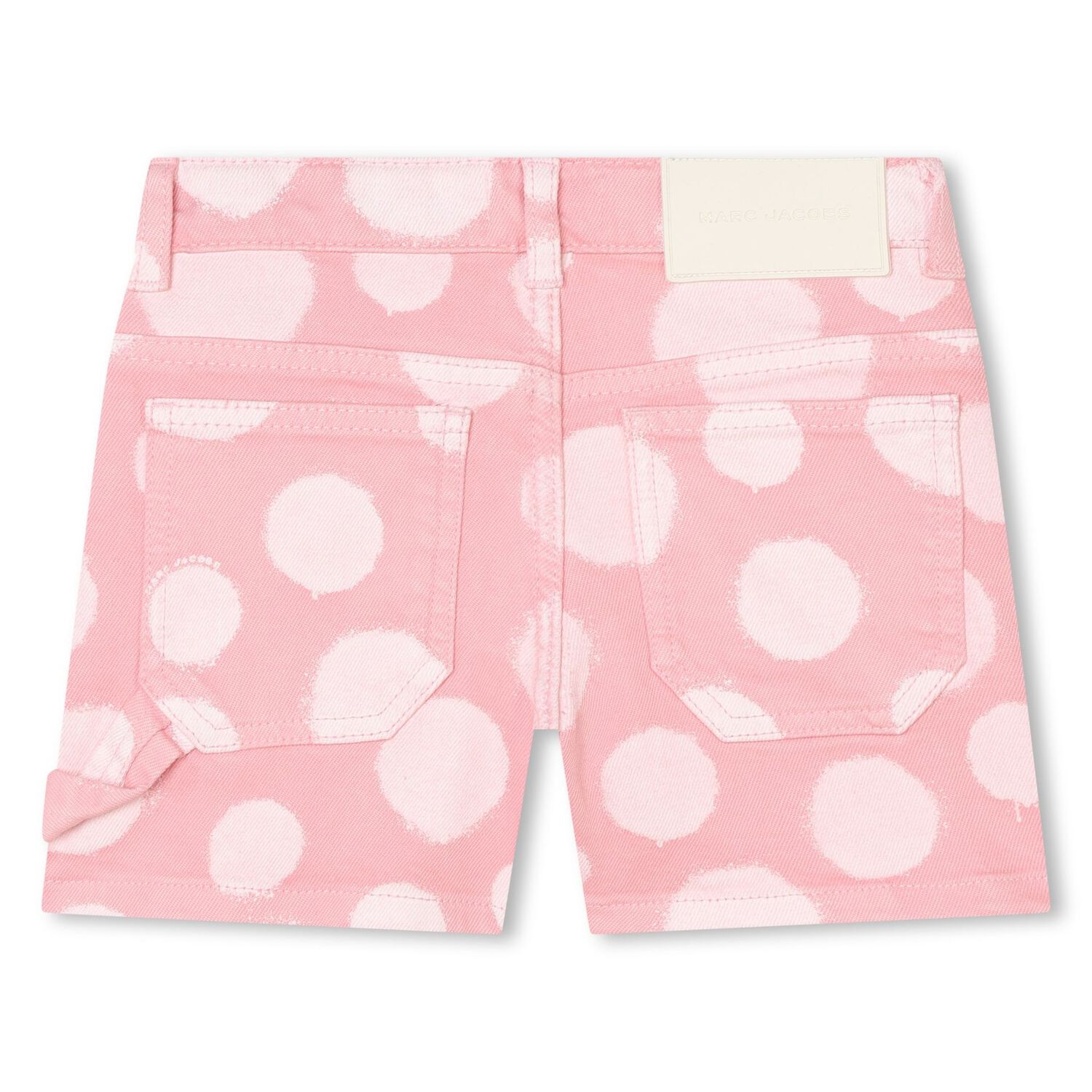 Girls Pink & White Logo Shorts, 1, hi-res