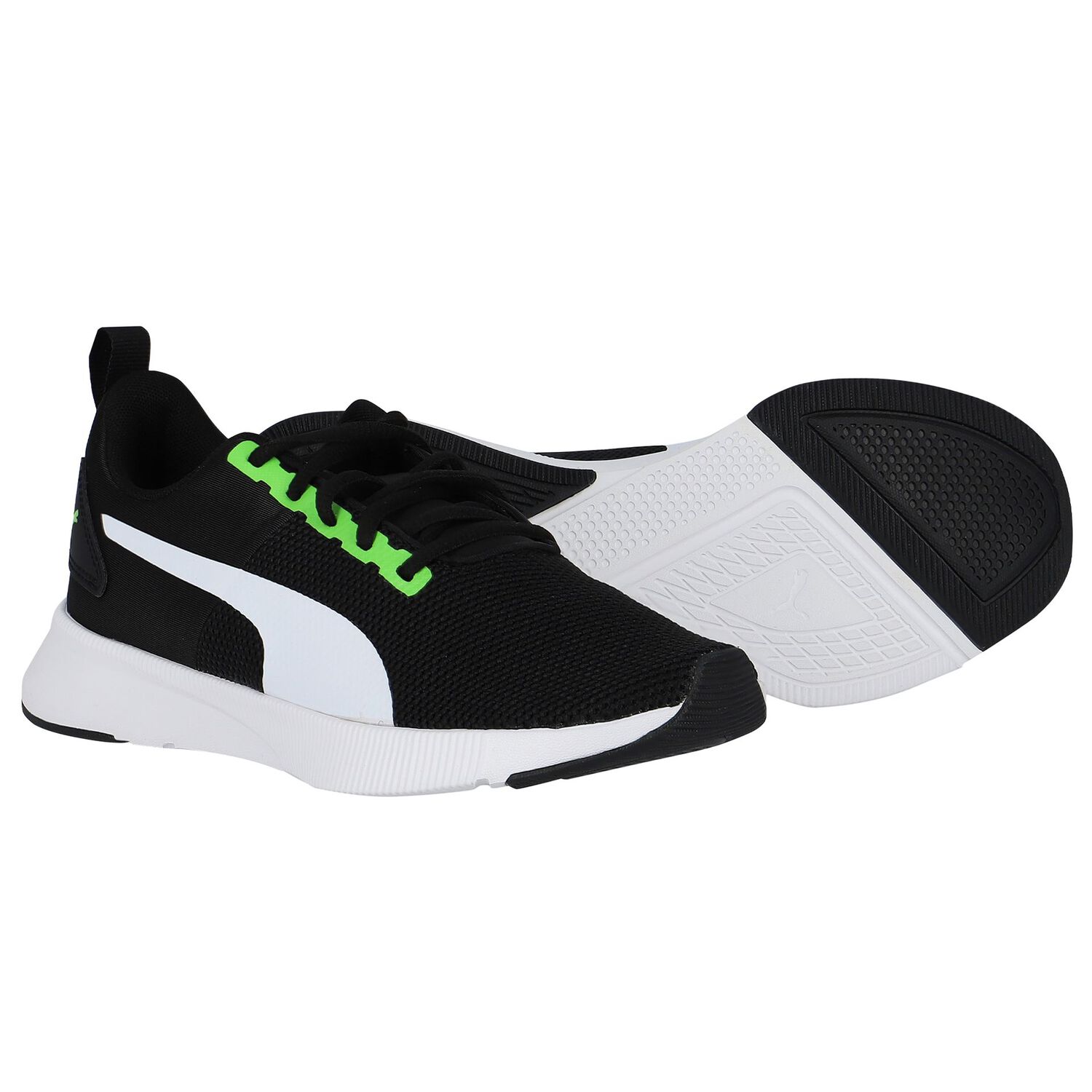 Boys Black Flyer Runner Jr Trainers, 1, hi-res image number null