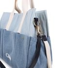 Blue Logo Denim Baby Changing Bag, 1, hi-res