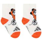 Ivory, Navy Blue & Green Disney Logo Socks ( 3-Pack ), 1, hi-res