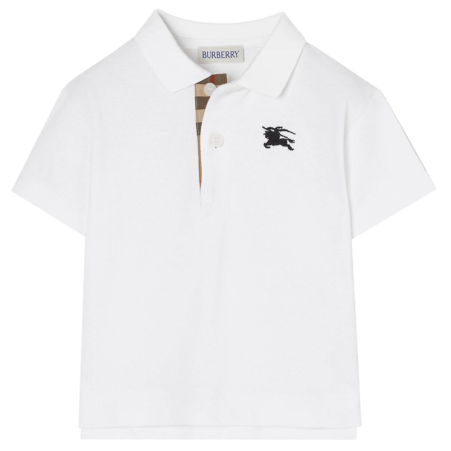 Baby Boys White EKD Logo Polo Shirt, 1, hi-res
