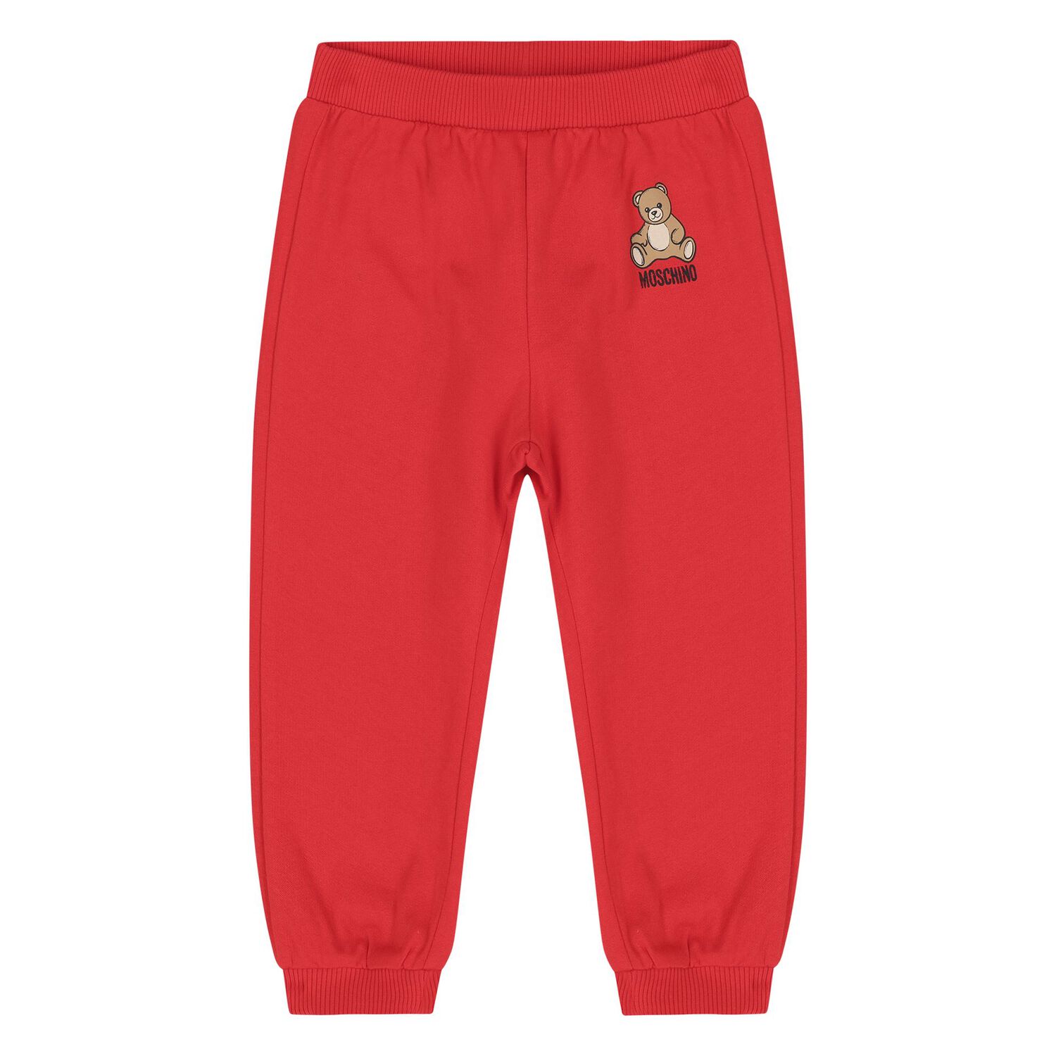 Younger Red Teddy Bear Logo Tracksuit, 4, hi-res