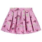Girls Pink Floral Skirt Set, 1, hi-res