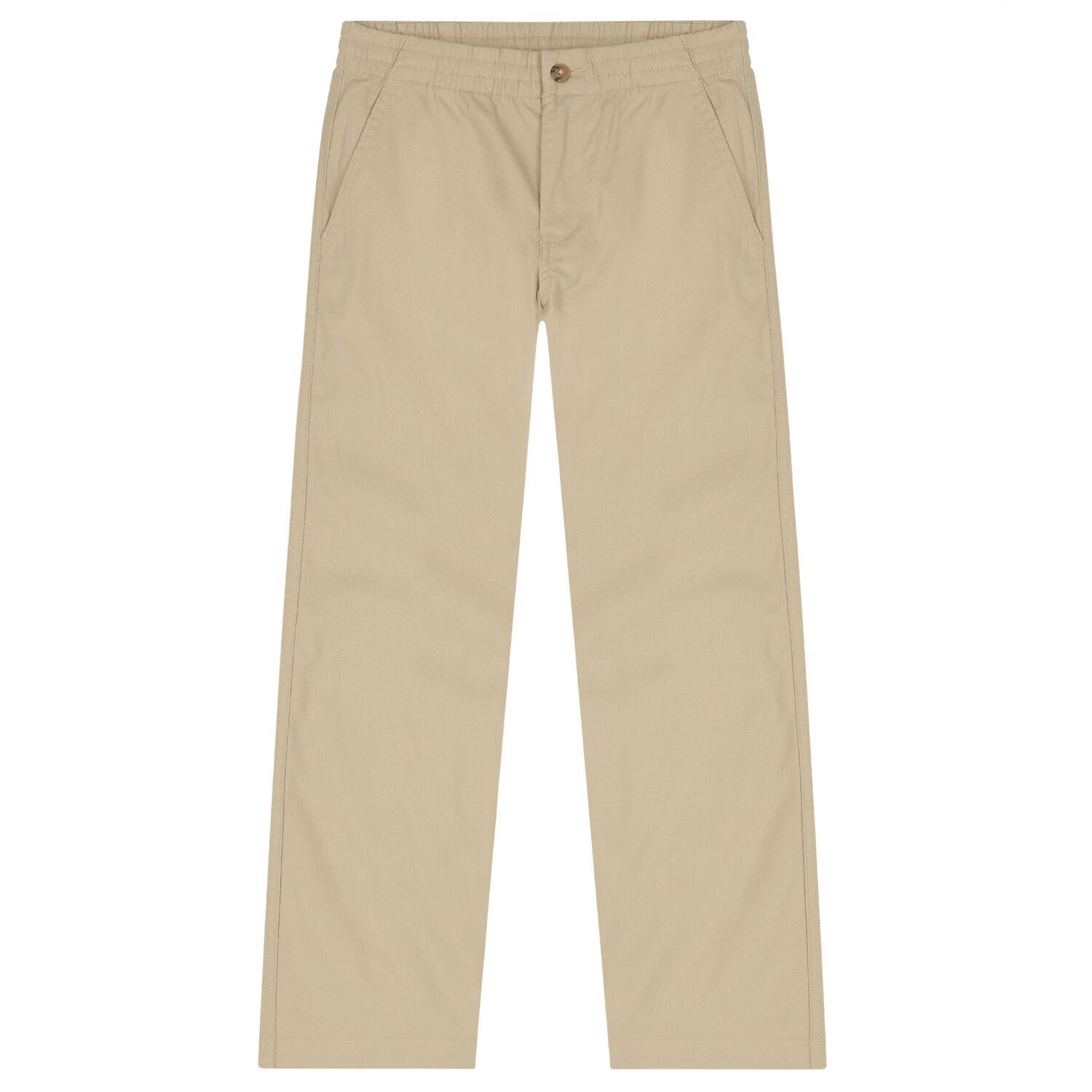 Boys Beige Logo Trousers, 1, hi-res image number null