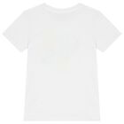 Boys White Logo T-Shirt, 1, hi-res
