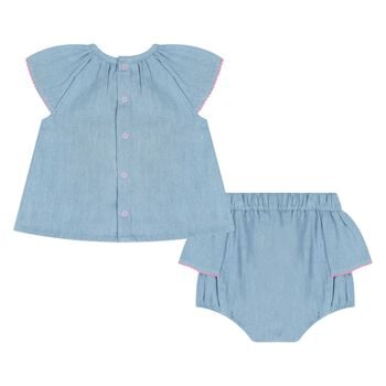 Baby Girls Denim Dress Set