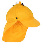 Younger Boys Yellow Dinosaurs Swim Shorts & Hat Set, 1, hi-res