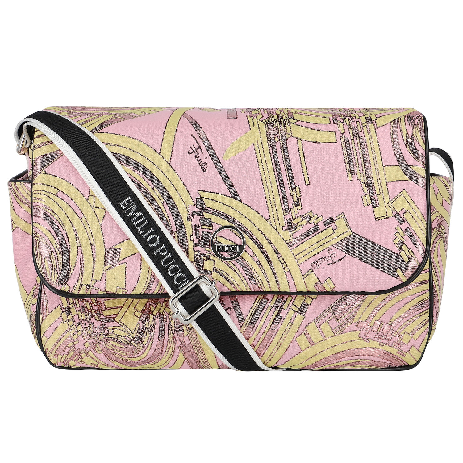 Pink & Yellow Baby Changing Bag, 1, hi-res