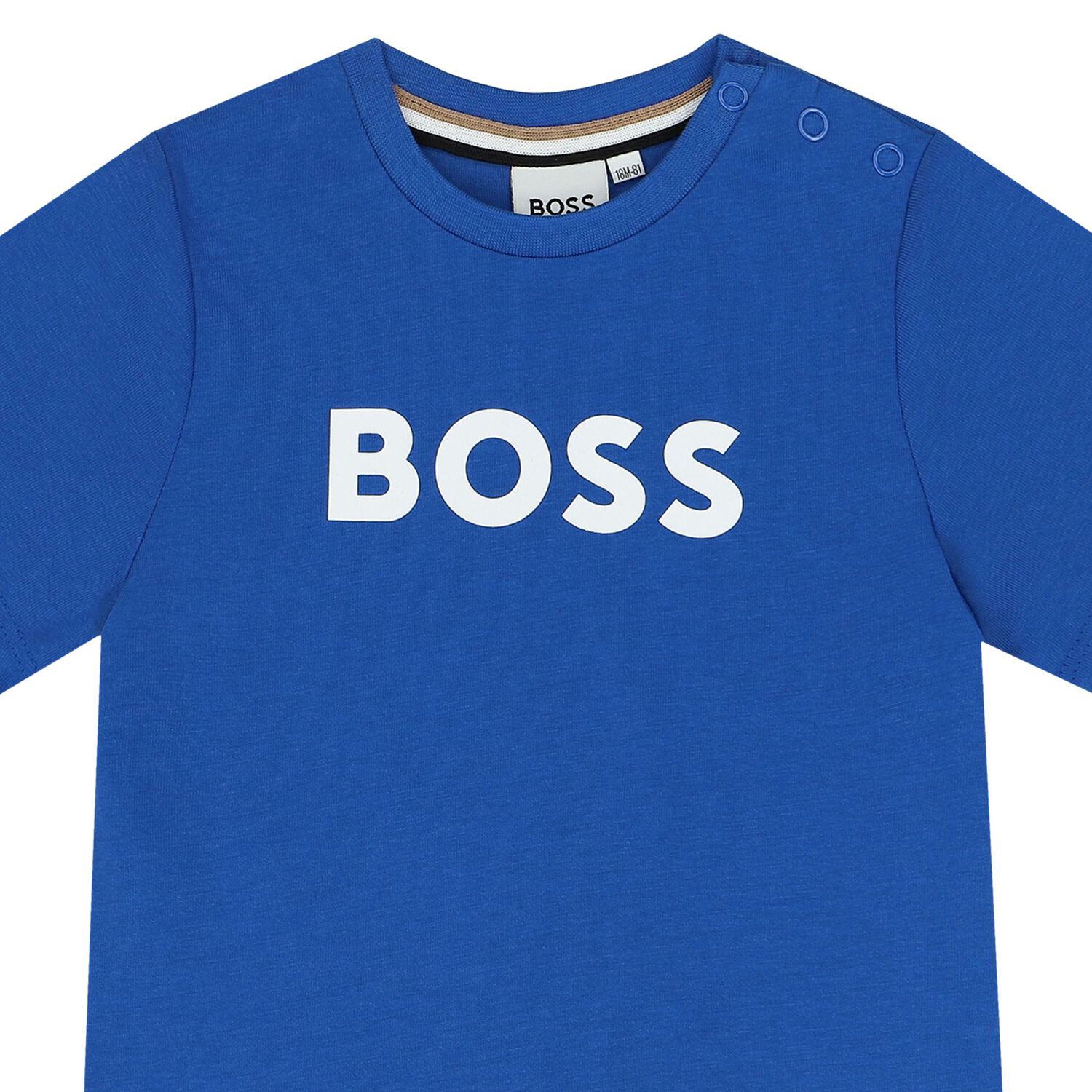 Younger Boys Blue Logo T-Shirt, 4, hi-res image number null