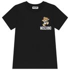 Black Teddy Bear Logo T-Shirt, 3, hi-res