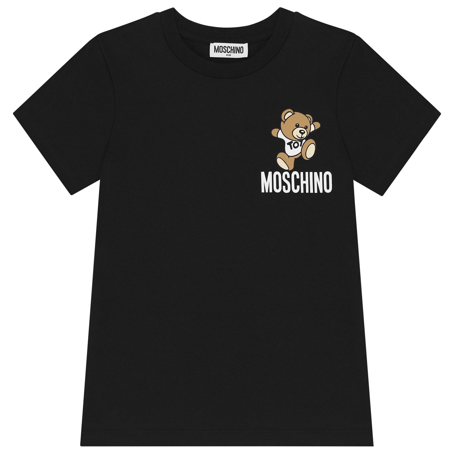 Black Teddy Bear Logo T-Shirt, 3, hi-res
