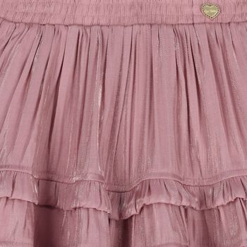 Girls Pink Ruffle Skirt