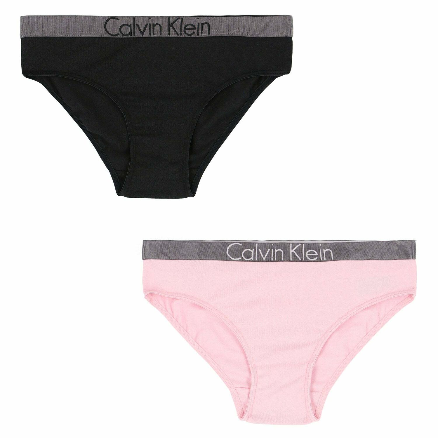 Girls Black & Pink Bikini Brief (2 Pack), 2, hi-res