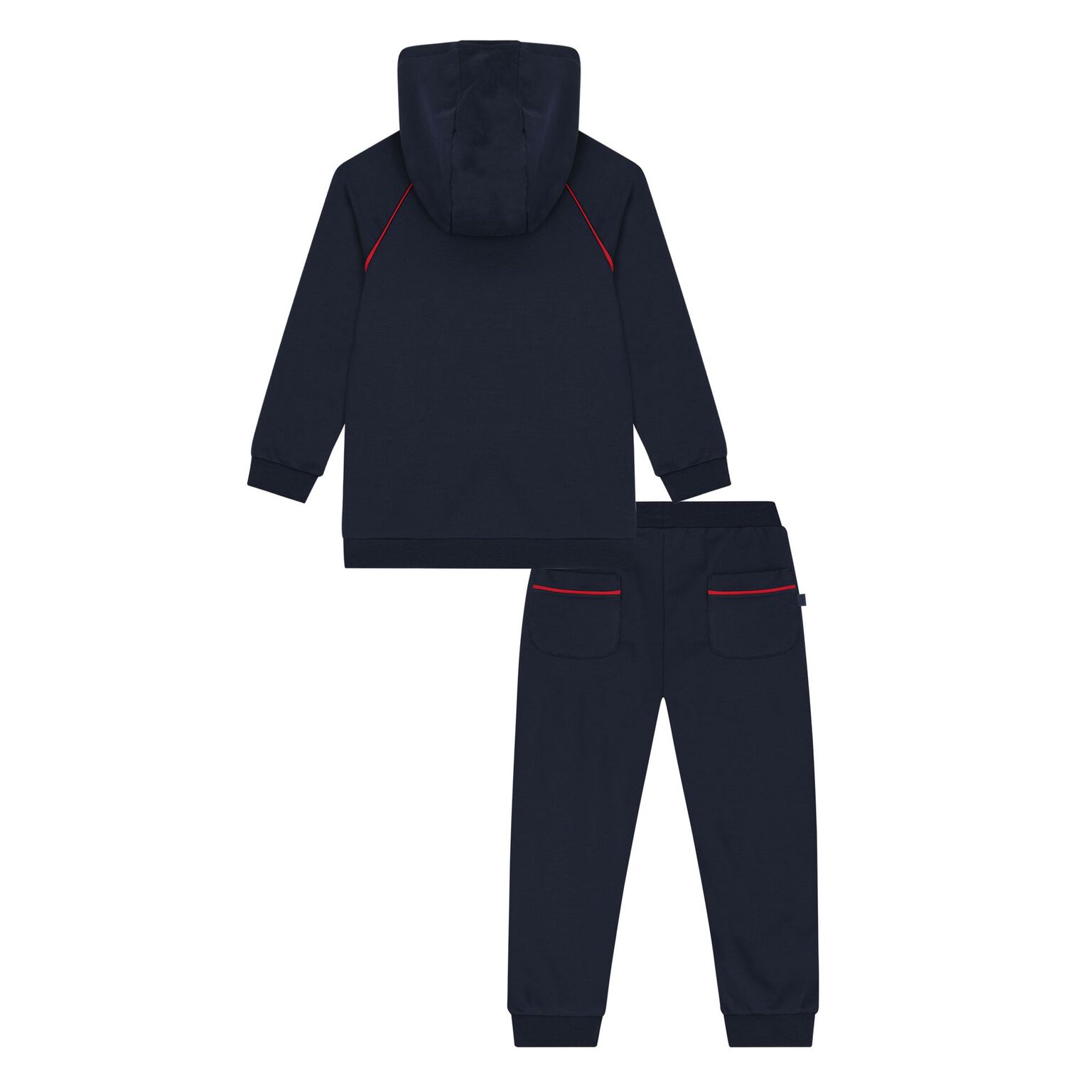 Boys Navy Blue Logo Tracksuit, 2, hi-res image number null