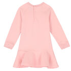 Younger Girls Pink Teddy Logo Dress, 1, hi-res