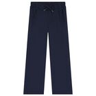 Boys Navy Blue & Beige Tracksuit, 1, hi-res