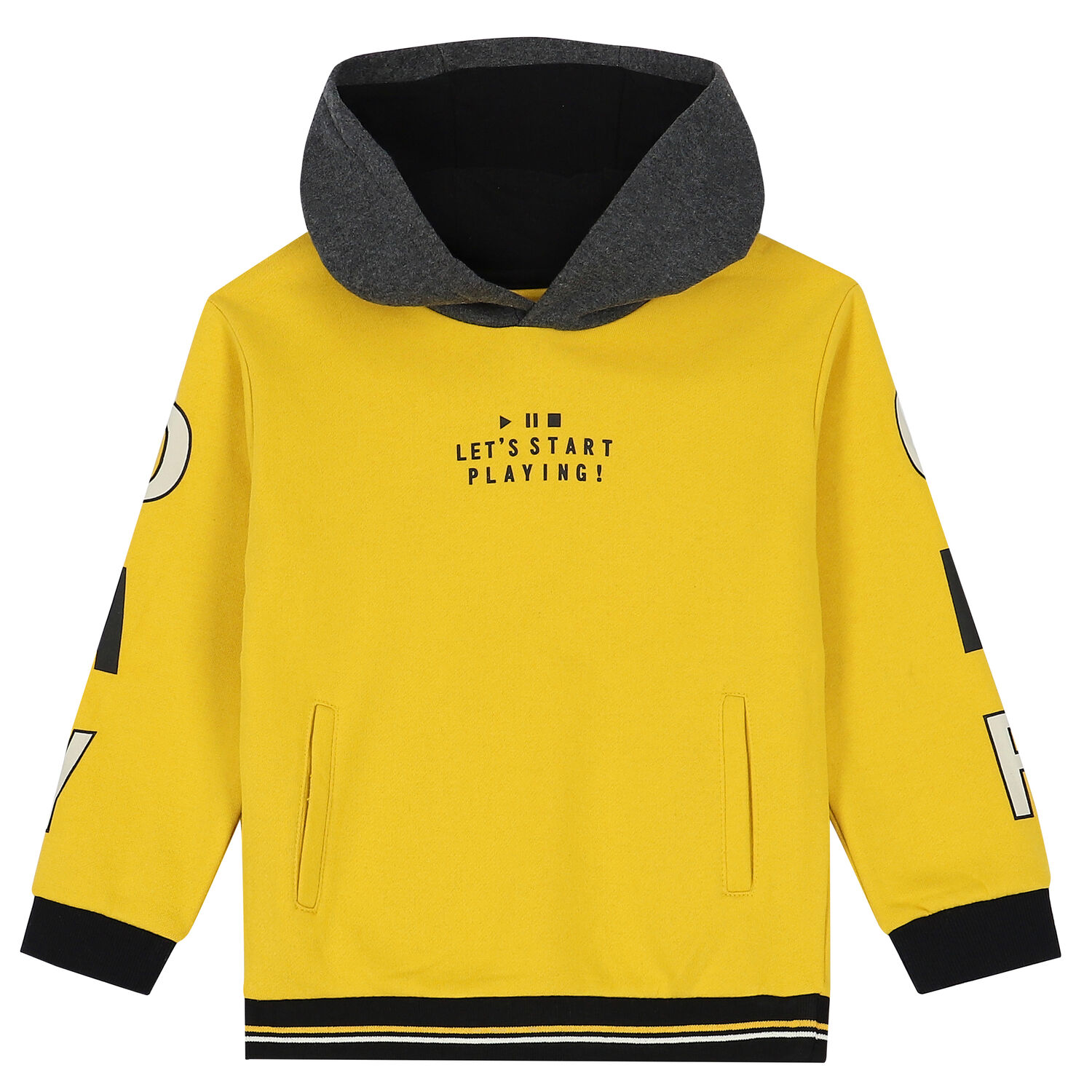 Boys Yellow, Grey & Black 3-Piece Tracksuit, 2, hi-res image number null