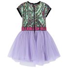 Girls Purple Tulle & Sequin Dress, 1, hi-res