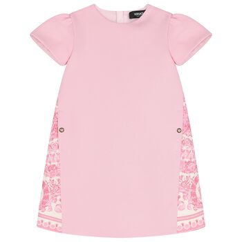 Girls Pink Barocco Dress