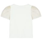 Girls White & Gold Skirt Set, 1, hi-res