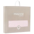 Baby Girls Pink Knitted Blanket, 2, hi-res