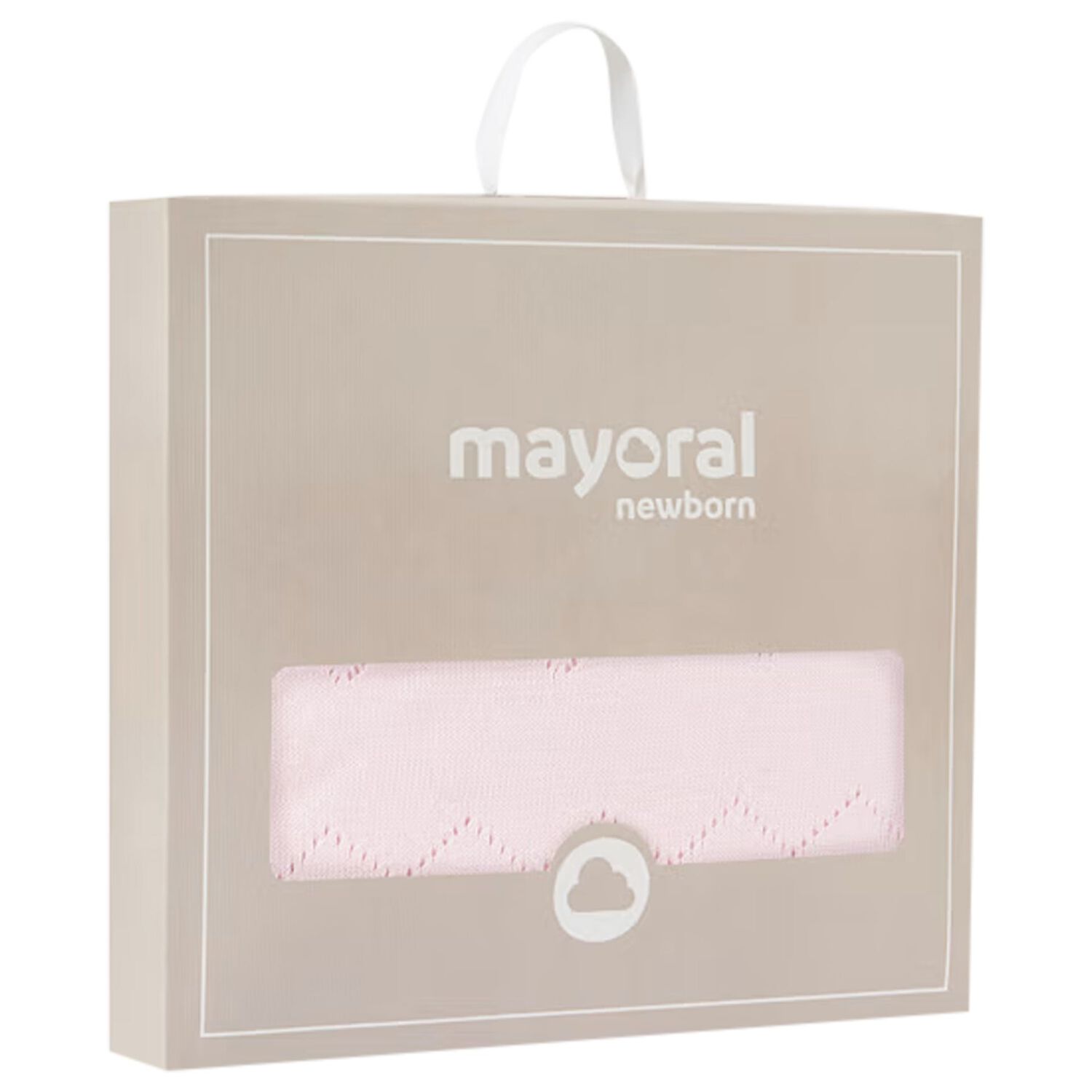 Baby Girls Pink Knitted Blanket, 2, hi-res