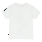 Younger Boys White Logo T-Shirt, 1, hi-res