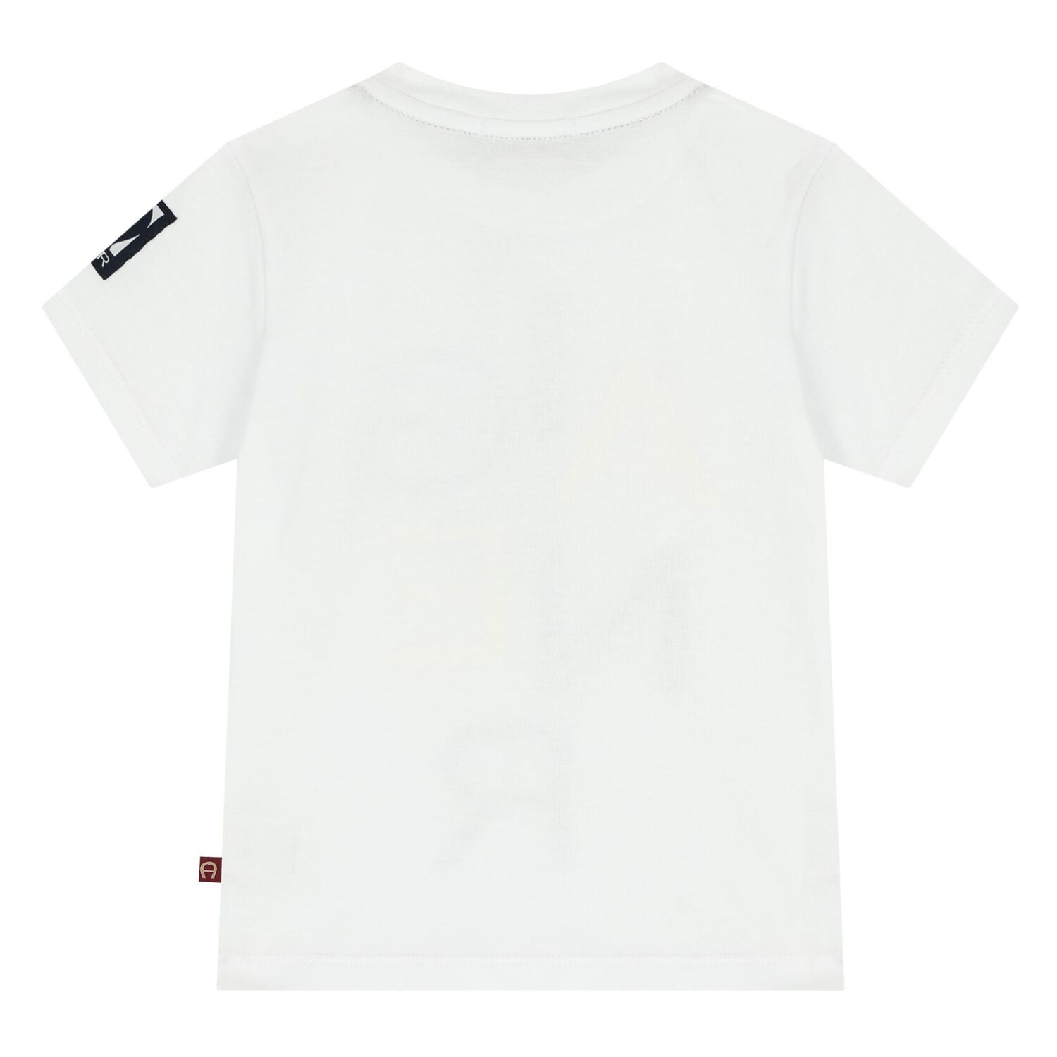 Younger Boys White Logo T-Shirt, 1, hi-res