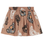 Girls Beige Thomas Bear Skirt, 1, hi-res
