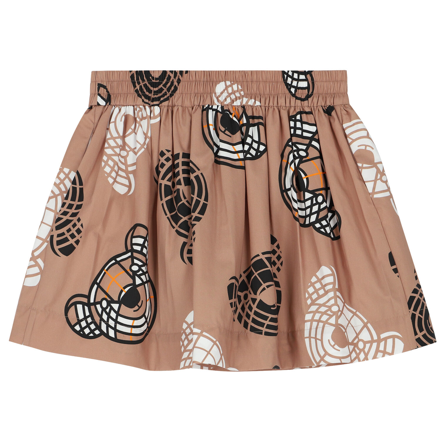 Girls Beige Thomas Bear Skirt, 1, hi-res