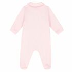 Baby Girls Pink Teddy Babygrow, 1, hi-res