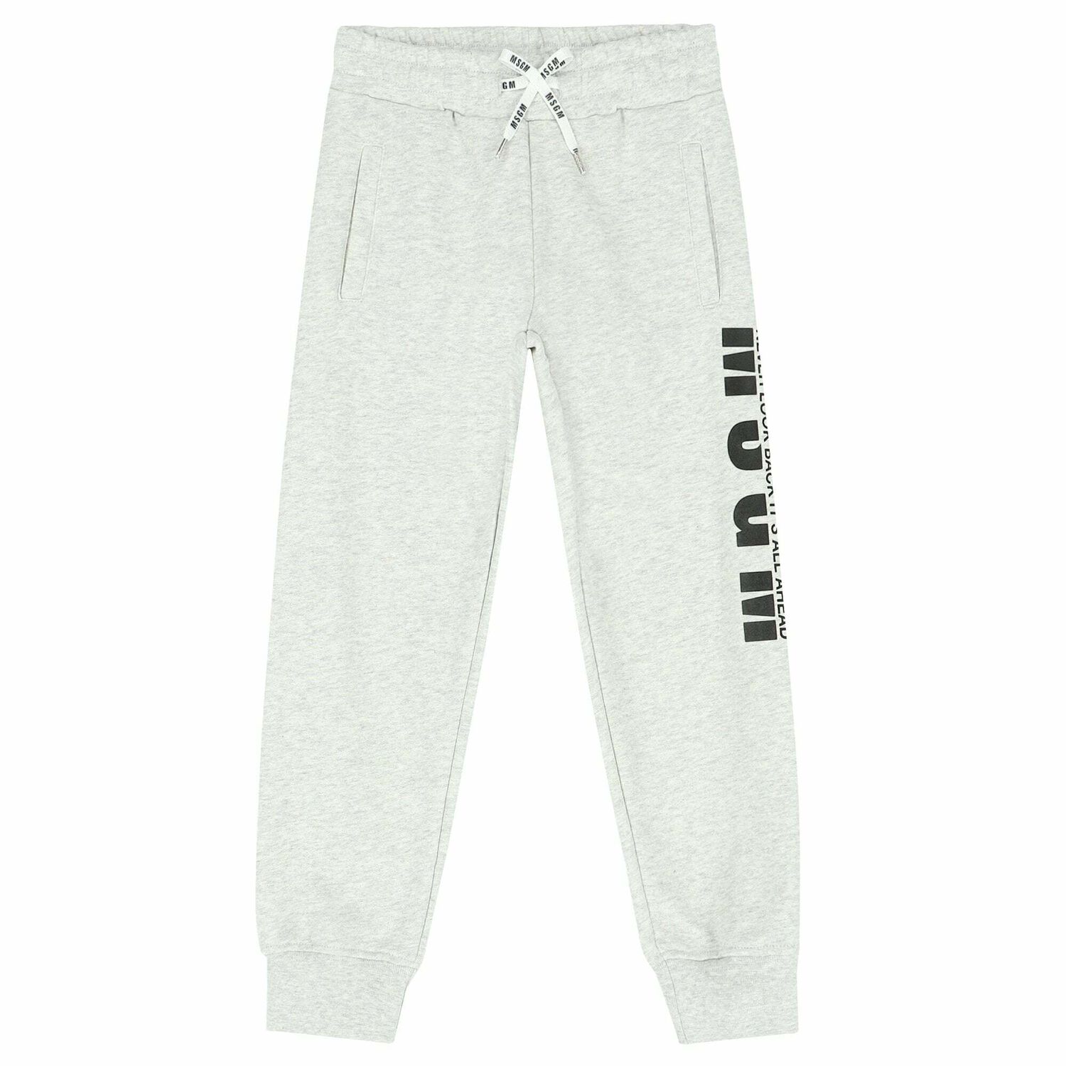 Grey Logo Cotton Joggers, 2, hi-res