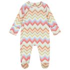Multi-Coloured Zig Zag Babygrow, 1, hi-res