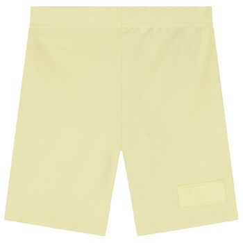 Yellow Logo Softskin Cycling Shorts